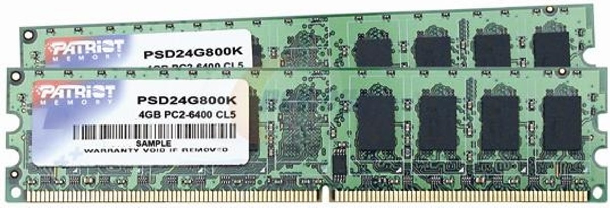 Patriot PSD24G800K LONG DIMM [4GB 800MHZ DDR2 KIT]